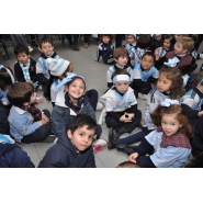 Festejos por el Día de la Bandera con los niños de Jardín